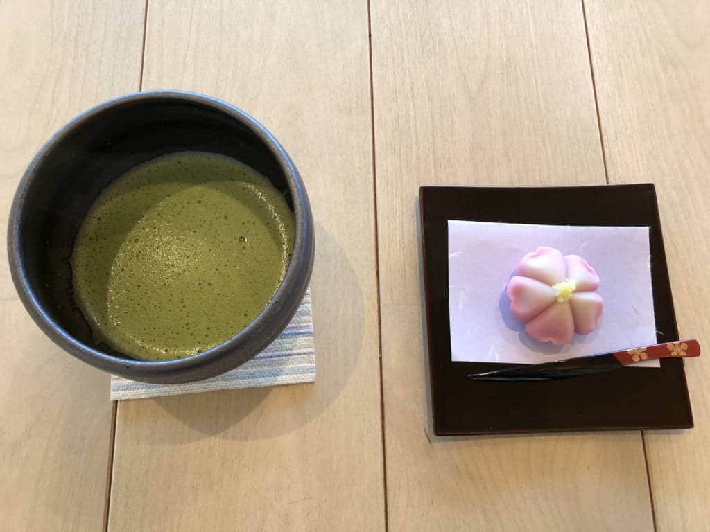Matcha and sweet set at Kanazawa Castle