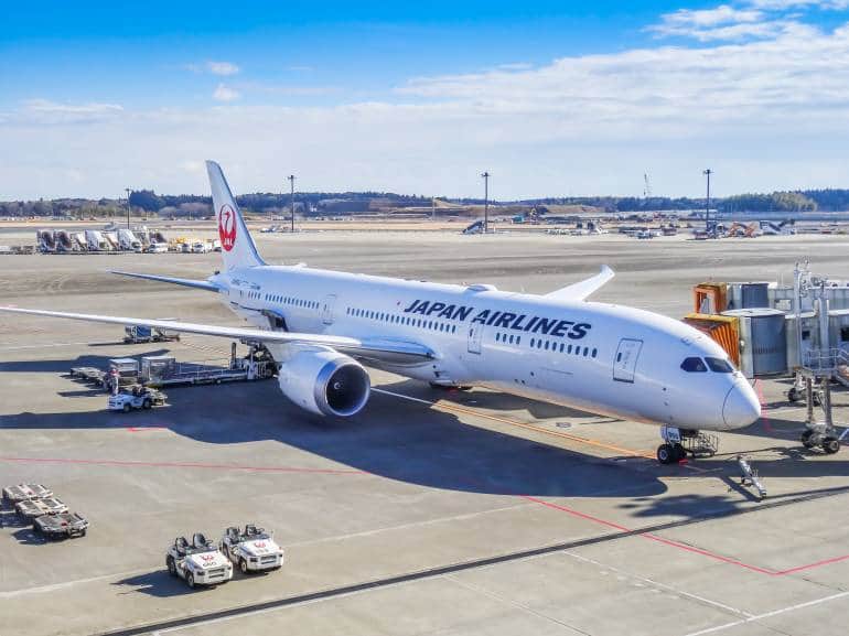 Narita Japan airport plane JAL